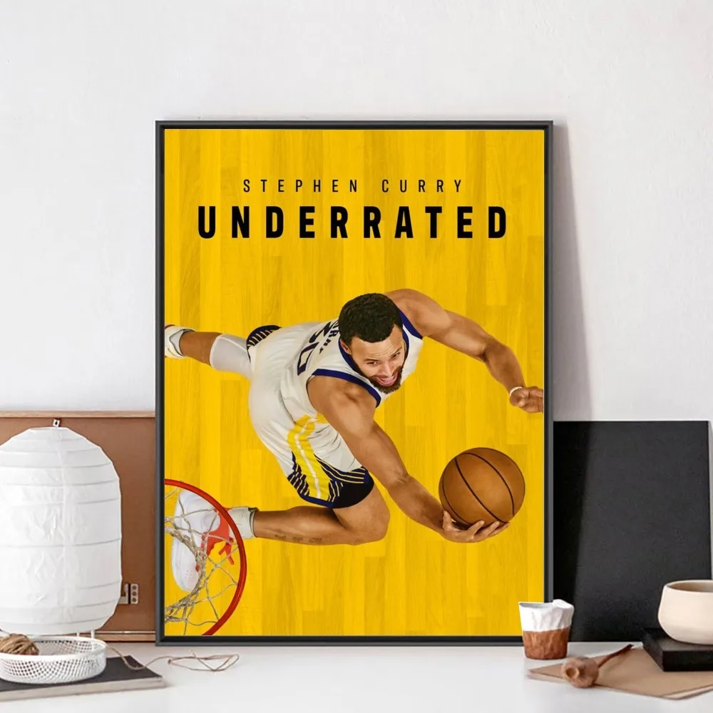 S-Stephen Curry Poster No Framed Poster Kraft Club Bar Paper Vintage Poster Wall Art Painting Bedroom Study Stickers