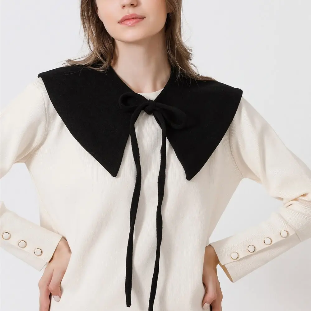 ผู้หญิงที่ถอดออกได้คลาสสิกเสื้อผ้าอุปกรณ์เสริมเสื้อปลอมเสื้อคอปกปลอม