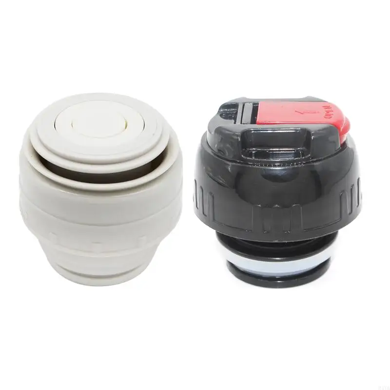 

34YA Thermels Cover Lid 5.2cm Mouth Diameter Plastic Vacuum Flask Lids Thermos Cup Covers for Outdoor Traveling Portable Sealing