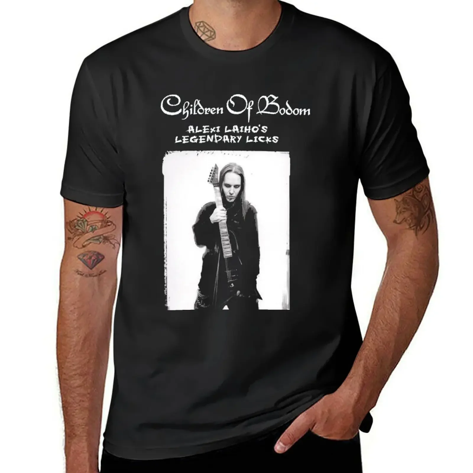 

children of bodom alexi laiho alexi laiho alexi laiho T-Shirt anime shirts graphic oversized t shirt men