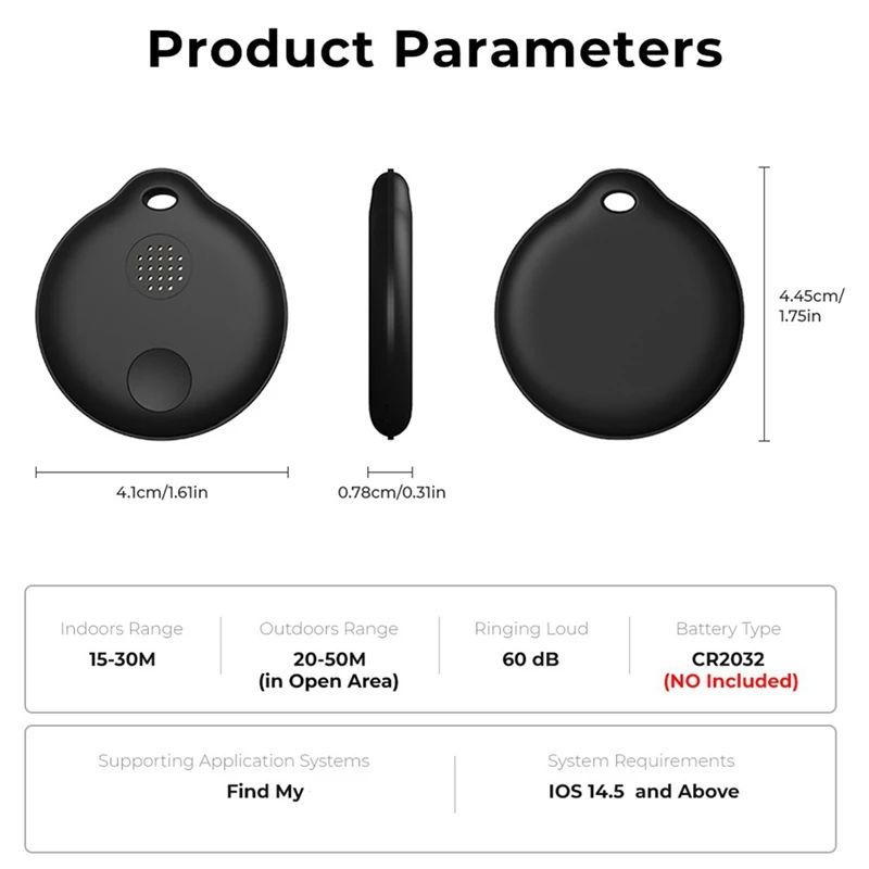 Inteligente Anti-Lost Tracker para Ios, Alarme Inteligente, Mini Tag, Chave, Criança Finder, Pet Tracker, Localização, Bluetooth