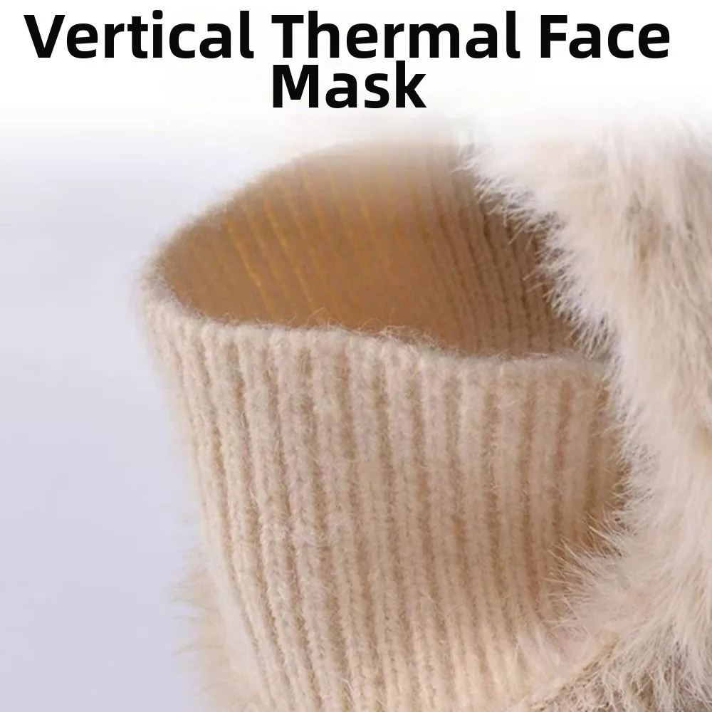 

Coldproof Scarf Mask Integrated Hat Warm Lining Cartoon Children Windproof Hooded Hat 4 in1 Neck Warmer Windproof Hood Outdoor