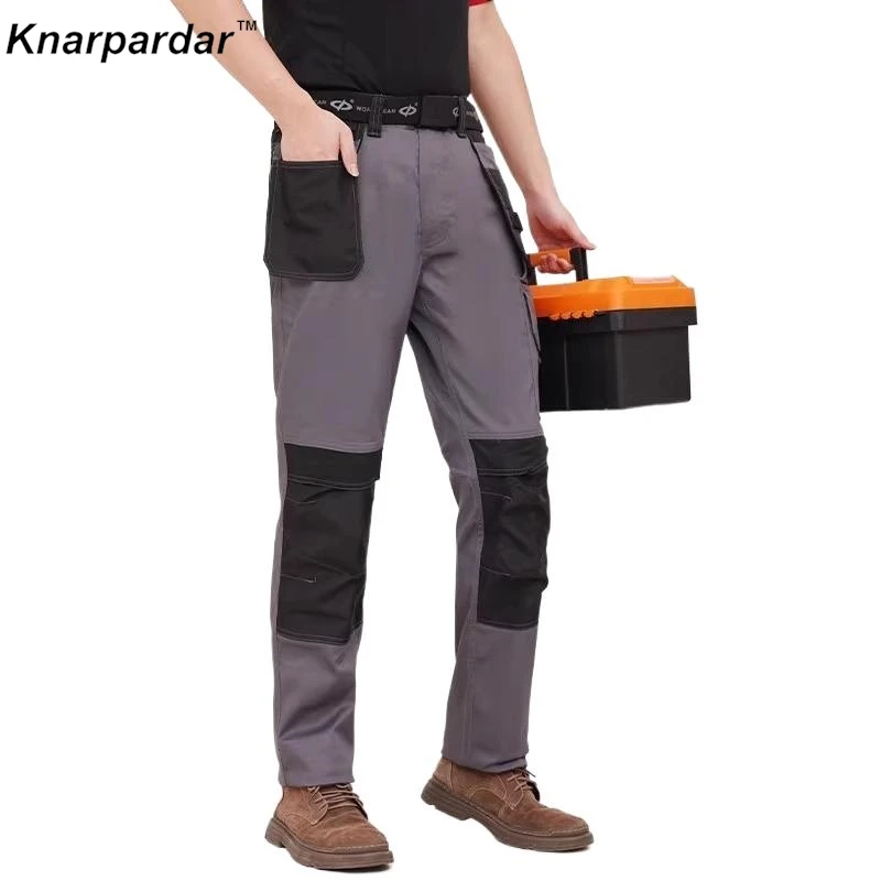 سراويل عمل البضائع الرجالية مع وسادات للركبة، سراويل عمل وظيفية مع وسادات للركبة قابلة للفصل