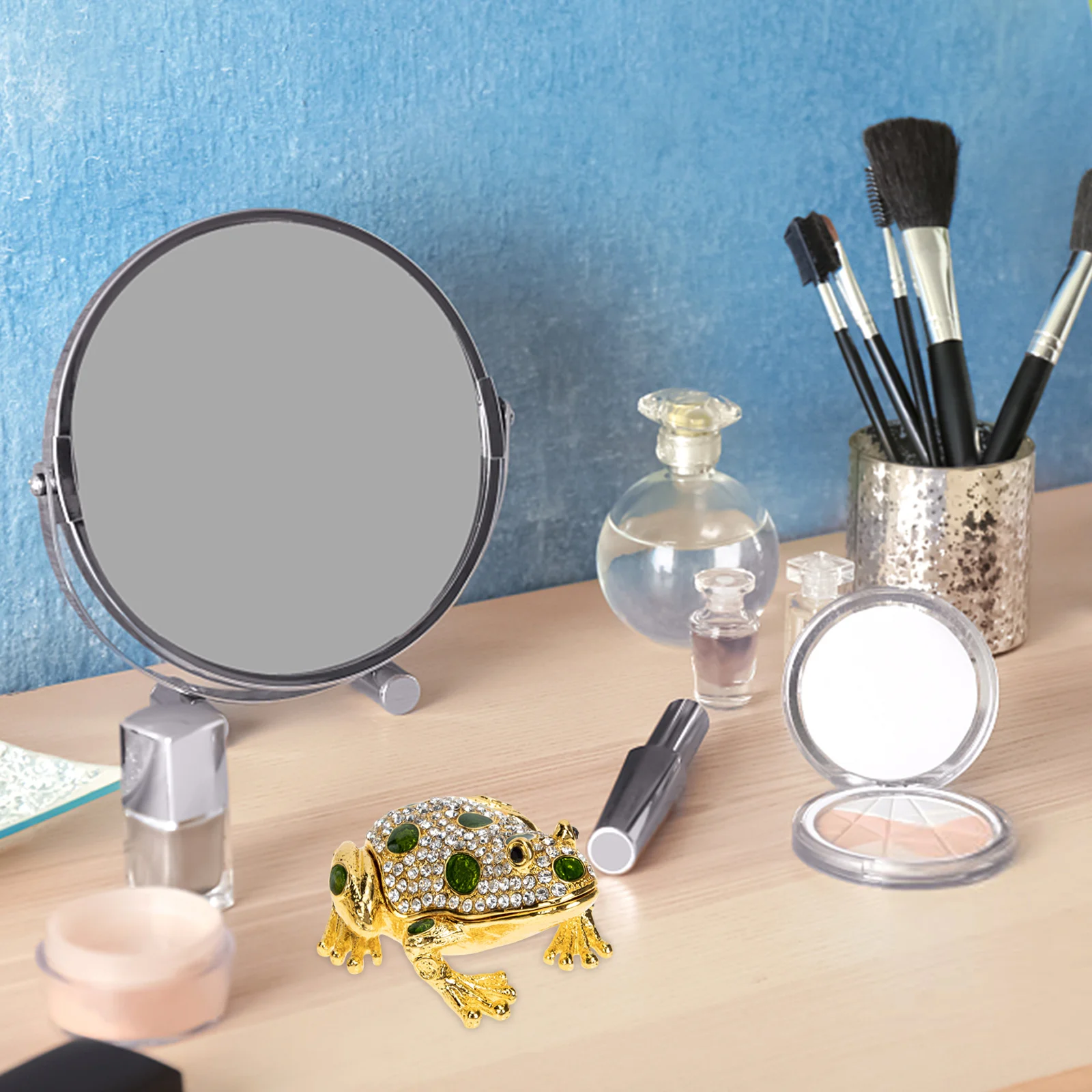 

Durable Zinc Alloy Enamel Jewelry Box Organizer Storage Case for Necklaces Rings Bracelets Trinket Gift for Women
