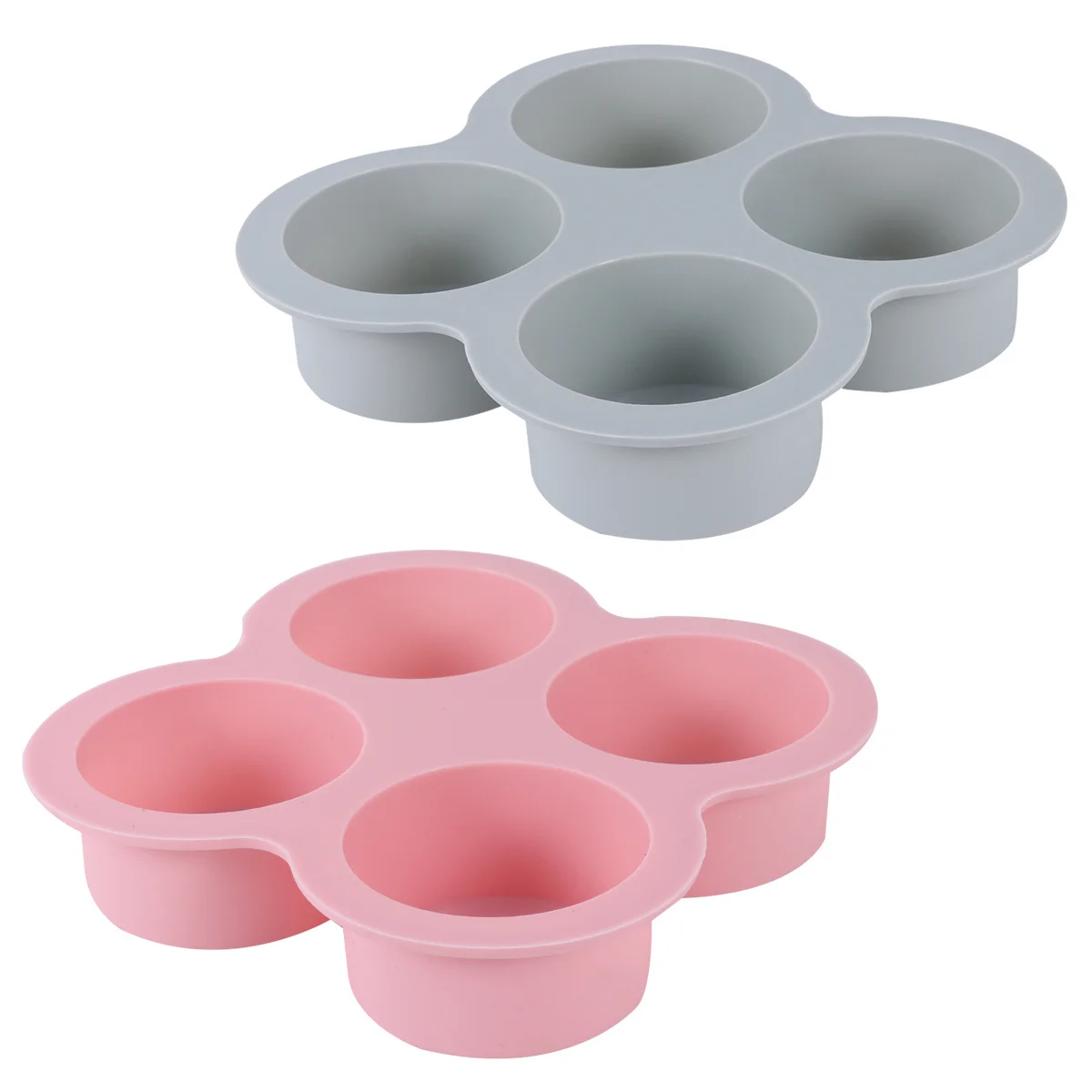 

2pcs Silicone Mousse Cake Mold 4-Cavity Cylindrical Soap Mold For Diy Chocolate Baking Tool Dessert Pudding Cheesecake