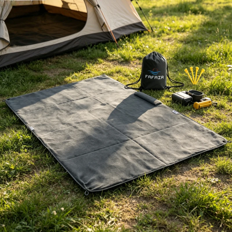 Multifunction Waterproof Picnic Blanket Hooded Rain Poncho Foldable Outdoor Camping Mat 캠핑 담요