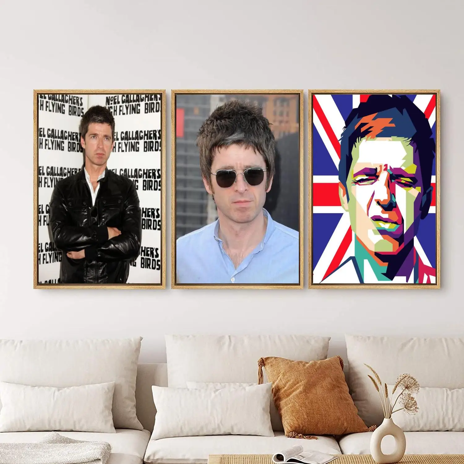 Noel Gallagher Poster Painting 24x36 Wall Art Canvas Posters Personalized Gift Modern Family bedroom Decoration Art Poster