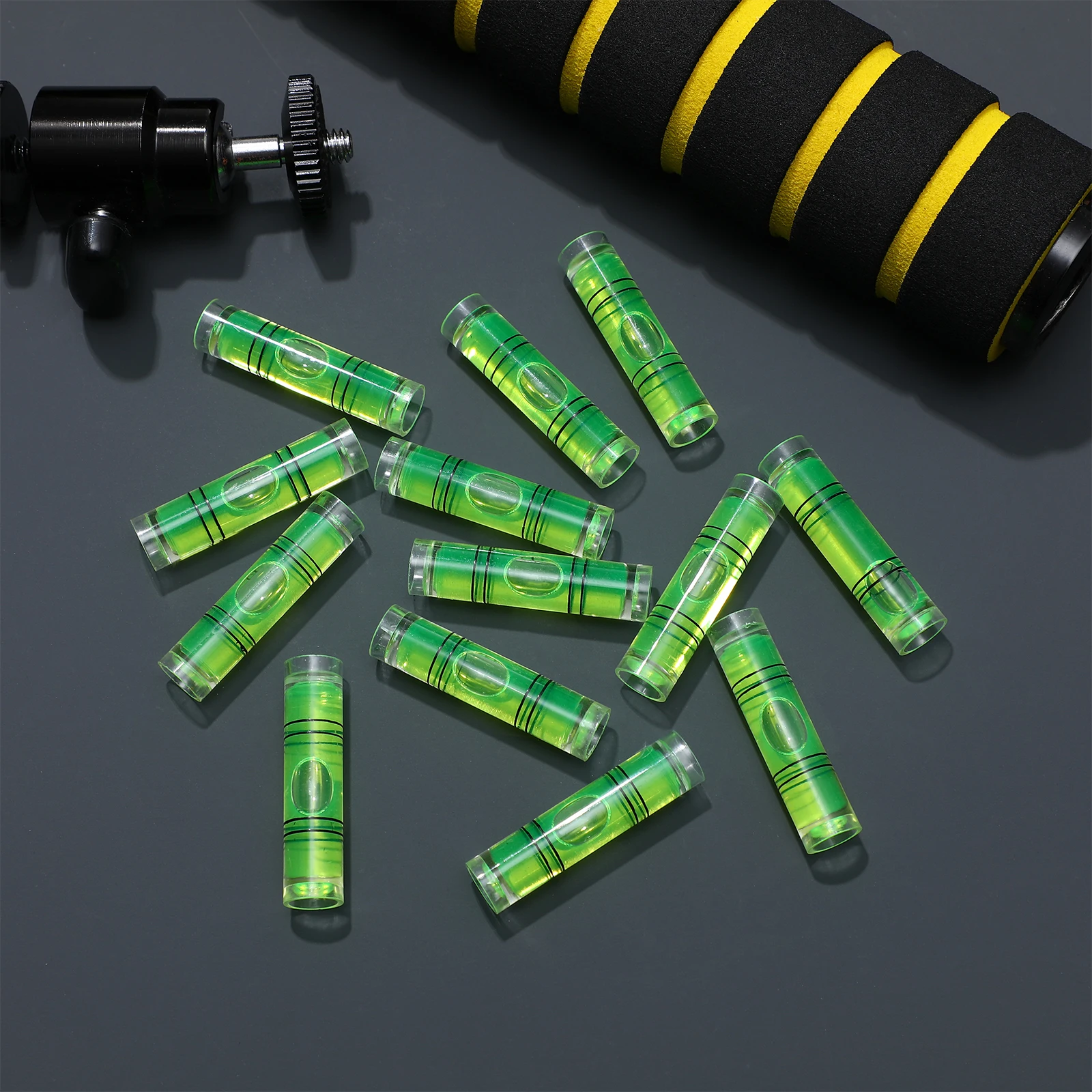 50 Pcs Spirit Level Mini Leveling Ruler Digital Bubble Levels Small Cylindrical Vials