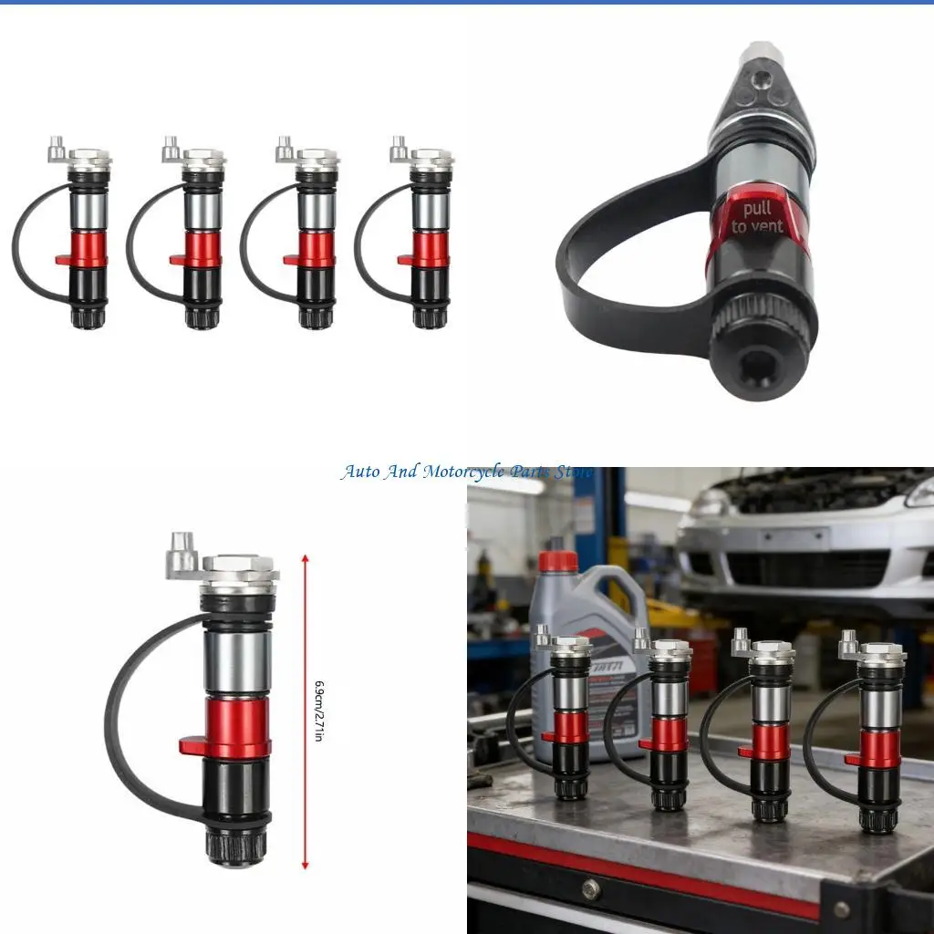 P9FD Pack Of 4 Aluminum Tire Pressure Valves For Adventure Vehicles And Motorcycles