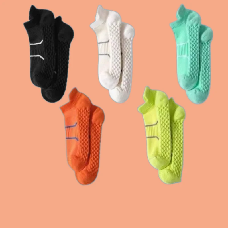 10/20 Pairs Summer Mesh Socks Men's Running Sports Leisure Socks Sweat-absorbent Breathable Men's Heel Protection Boat Socks