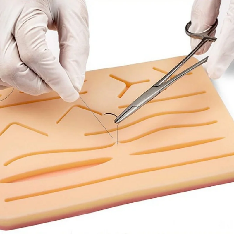 Surgical suture module Silicone model practice Medical students surgical practice wound suturing skin