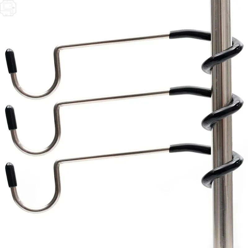Suporte de Aço Inoxidável para Luminária, Gancho Portátil para Poste de Barraca, Suporte para Lâmpada de Caça, Pesca, Lanterna, Ferramenta para Acampamento ao Ar Livre