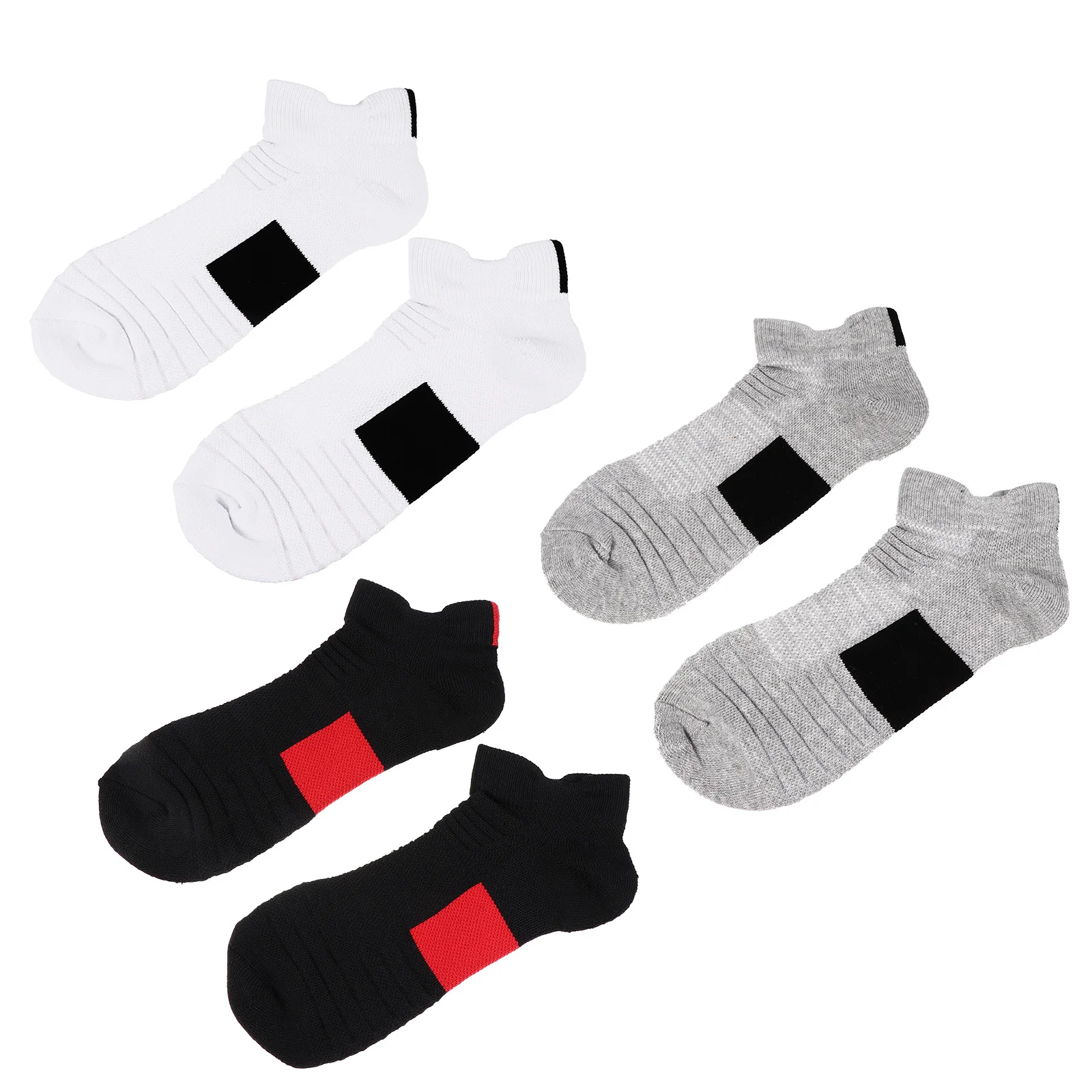 3Pairs Basketball Quick Dry Low Cut Male Socks Breathable Anti Skid Men Sneakers Shallow Mouth Socks Quick Dry Men Sock