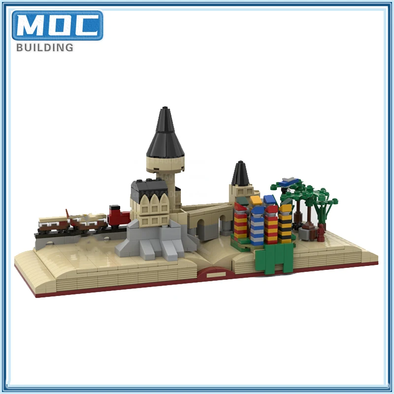 Movie Series Street View Playset Scense Model Magic Series Moc Building Blocks StoryBook DIY Assembly Technology Bricks Toy Gift