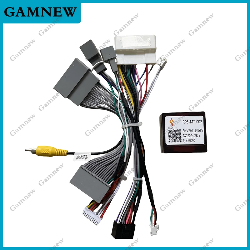 Car 16pin Wiring Harness Adapter Canbus Box Decode Android Radio Power Cabler For Mitsubishi Outlander Triton 2020-2023