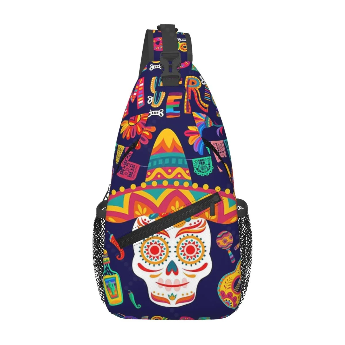 

Сумка-слинг Day Of The Dead, дорожный рюкзак через плечо, нагрудные сумки, легкий повседневный рюкзак на плечо для спортивных пеших прогулок