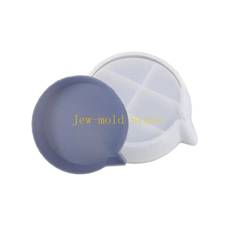 

C71B Square Tray Cement Silicone Mold DIY Jewelry Display Mould Cup Plaster