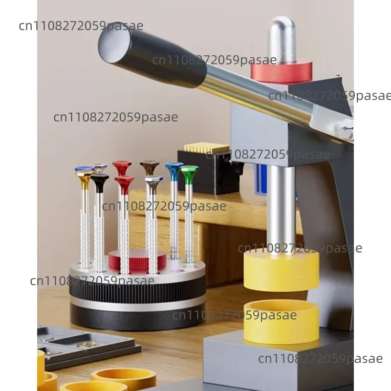 Tool Capping Machine, Back Cover Press Machine Professional Pressure Gauge Bottom Cover Tool Watch Press Machine