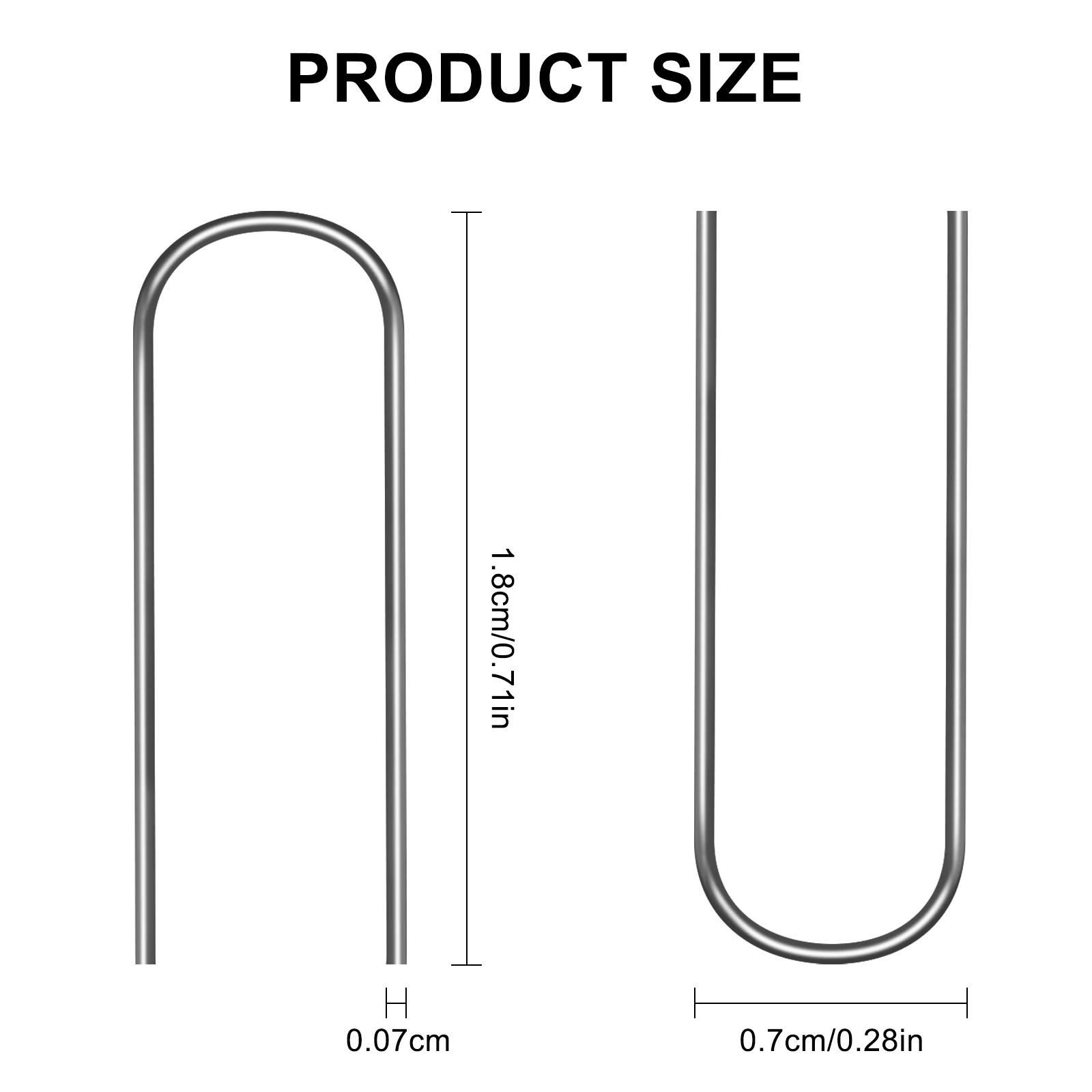 High Temperature Nichrome Wire Jump Rings U-shaped Alloy Wire for DIY Pendant Ceramic Ornaments Fusing in Glass 21 Gauge
