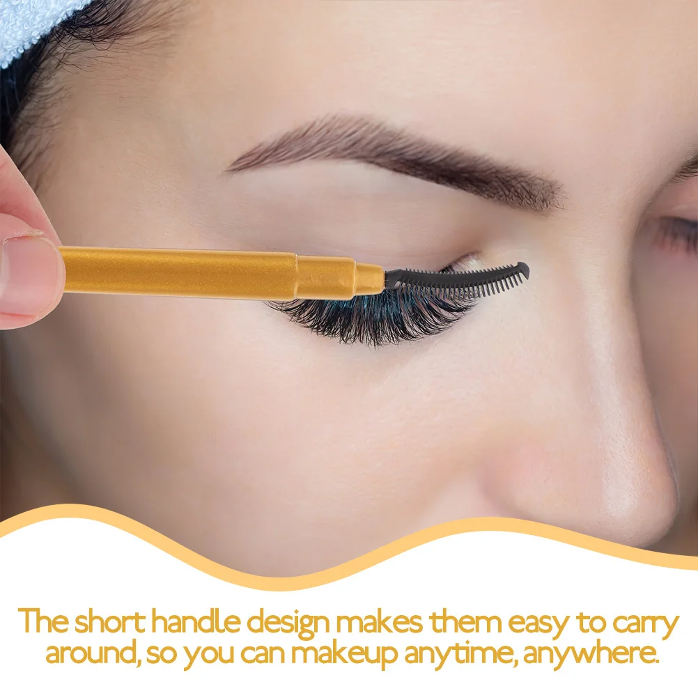 

8Pcs Eyelash Brush Silicone Lash Makeup Brushes Portable Travel Mascara Wand Eye Makeup Tools Lash Applicator Eyelashes Brush