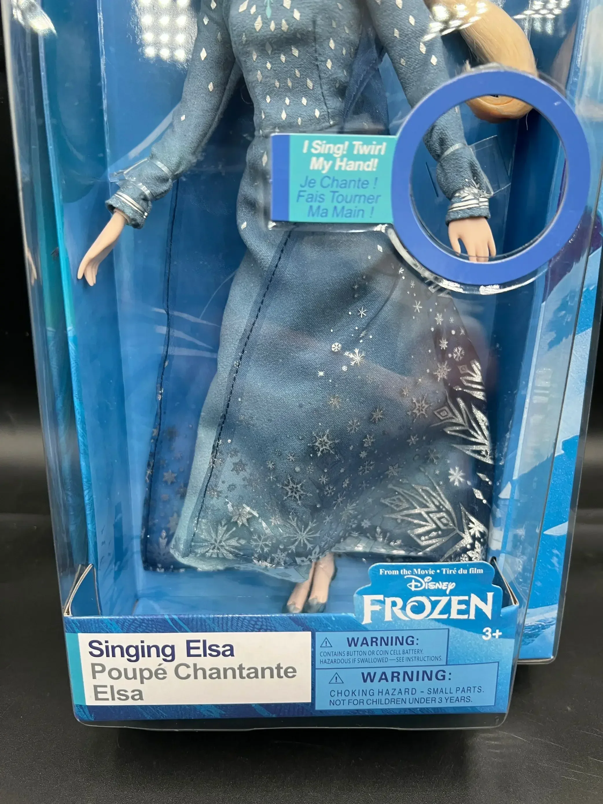 Frozen Elsa Fashion Hair Play music Doll with Princess Action Figure Gift Xmas Collectible Model