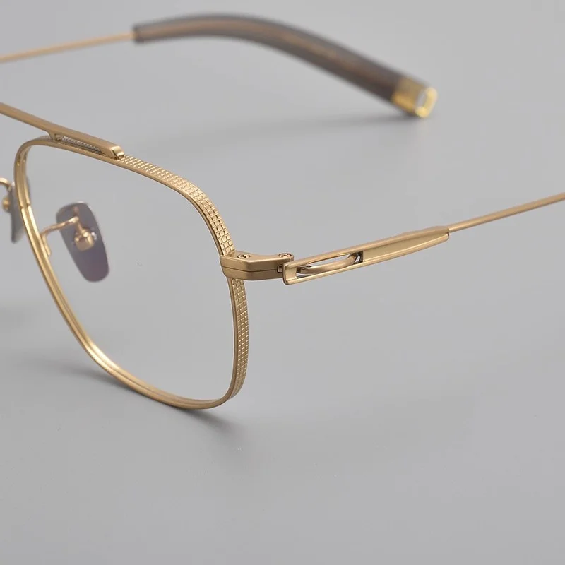 KIZN خفيفة التيتانيوم مربع إطار نظارات الرجال الرجعية موضة النظارات إطار جودة إطارات النظارات