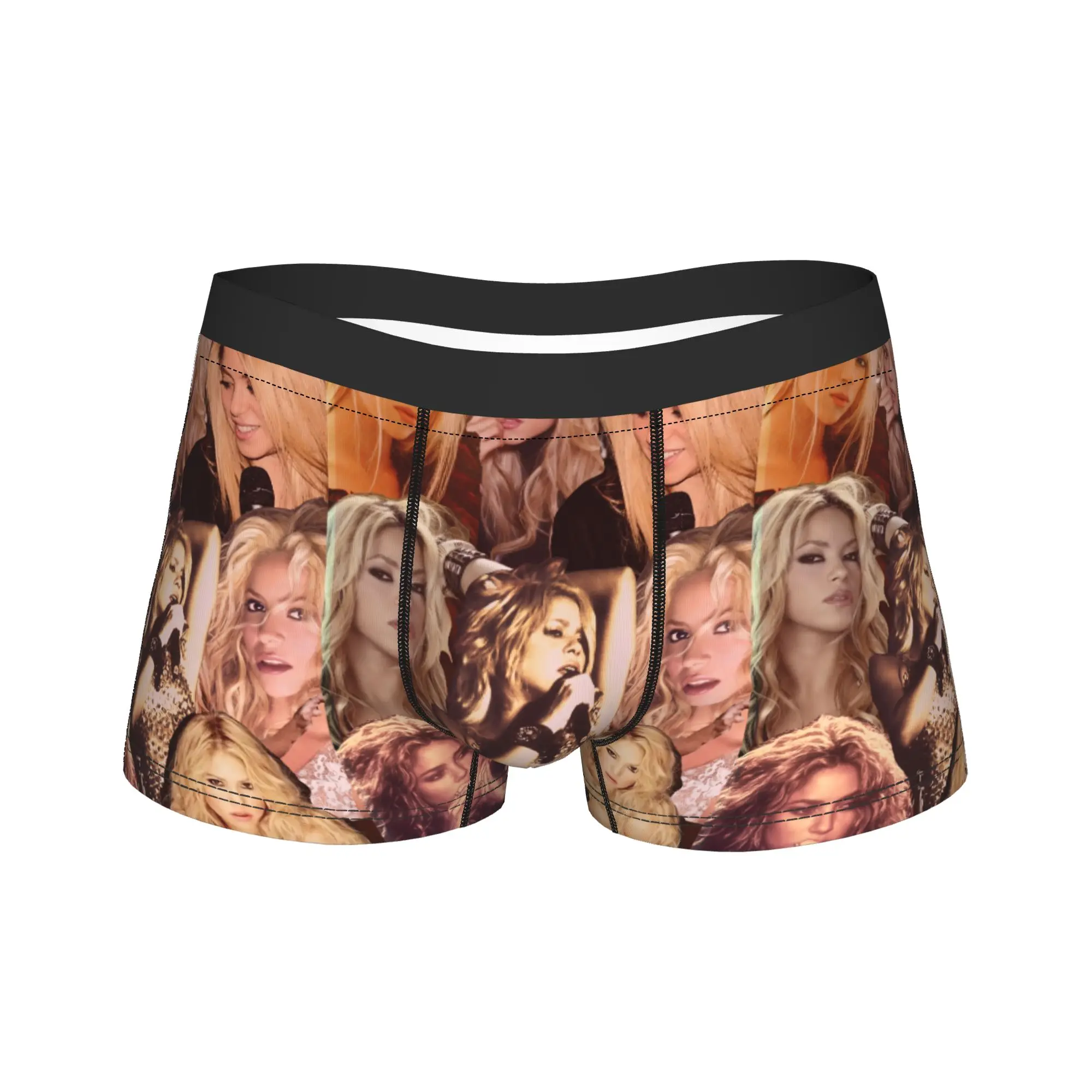Funny Boxer Shakira Colombian Singer Shorts Panties Briefs Men Underwear  Soft Underpants for Male Plus Size