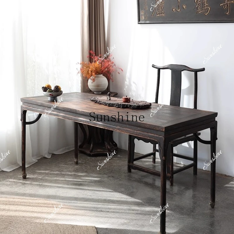 Tea table case few calligraphy writing desk office solid wood Chinese antique Ming and Qing classical  TF