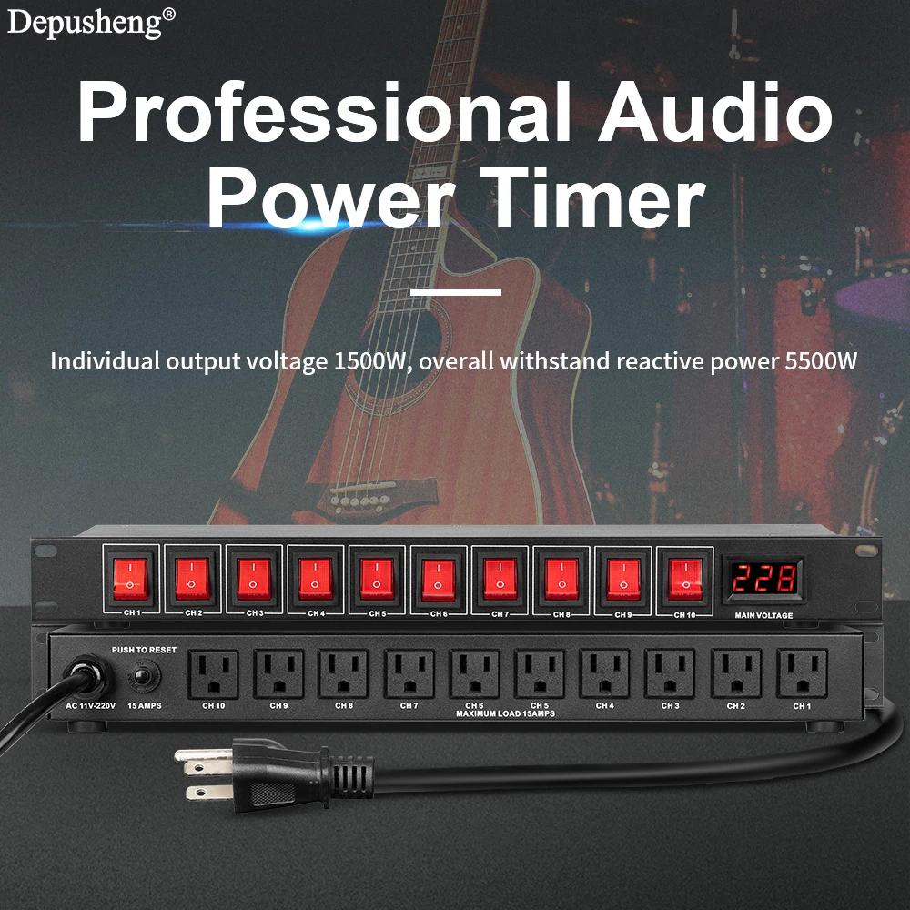 10 Channel Depusheng U8 Power Supply Controller Independent Switch Power Sequencer,Audio Digital Protector