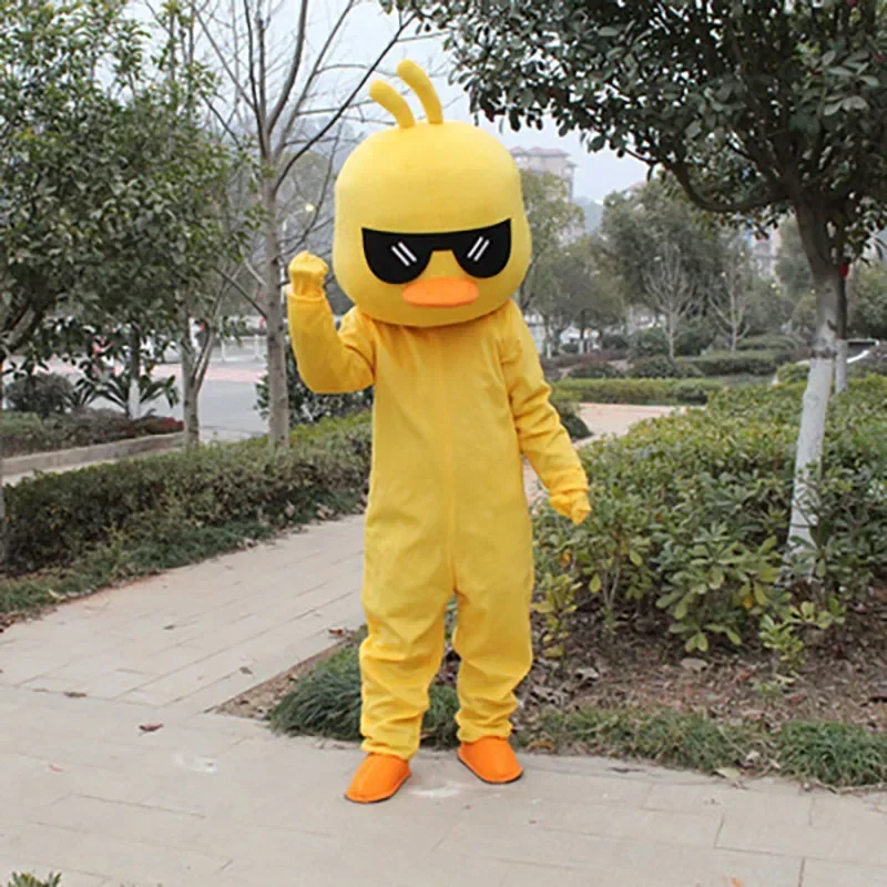 Volwassen Eend Kip Mascotte Kostuum Verjaardag Anime Cosplay Halloween Cartoon Poppen Prestaties Props khj