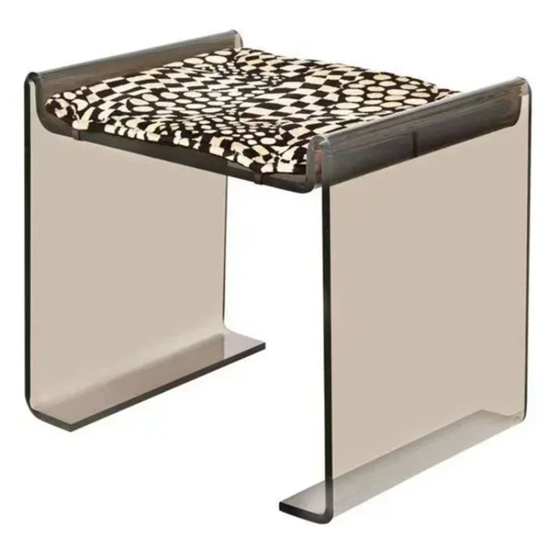 Dressing stool upholstered designer stool minimalist art light