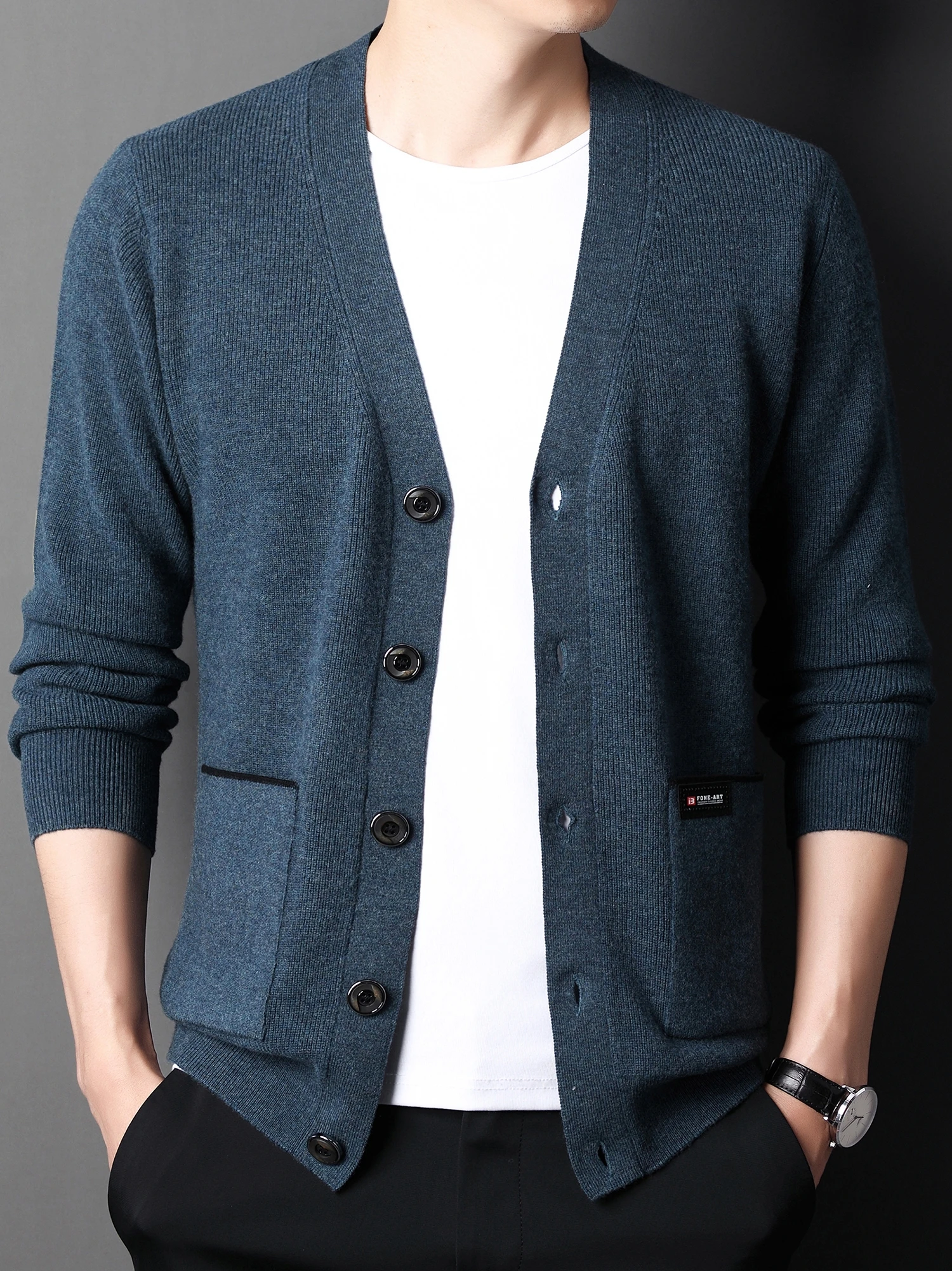 

Mens Winter Cardigan Single Breasted Sweater Male Knitted thick Winter Korean Style Fashion Casual Knitted men Sweatercoats