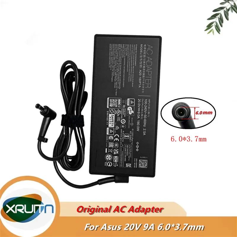

Original A20-180P1A 20V 9A 180W 6.0x3.7mm ADP-180TB H AC DC Adapter For ASUS ROG Laptop Power Supply Charger