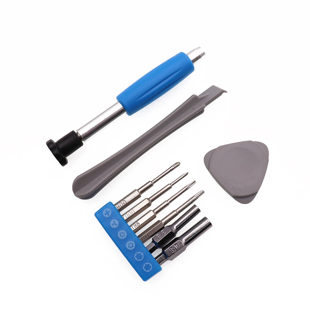 ไขควงชุด9 + N1ซ่อมชุดกล่องเครื่องมือ3.8 4.5 T6 T8 Cross สามปีก Ferramentas เครื่องมือสำหรับสวิทช์ GB GBA SP Ne 3DS XL PSP