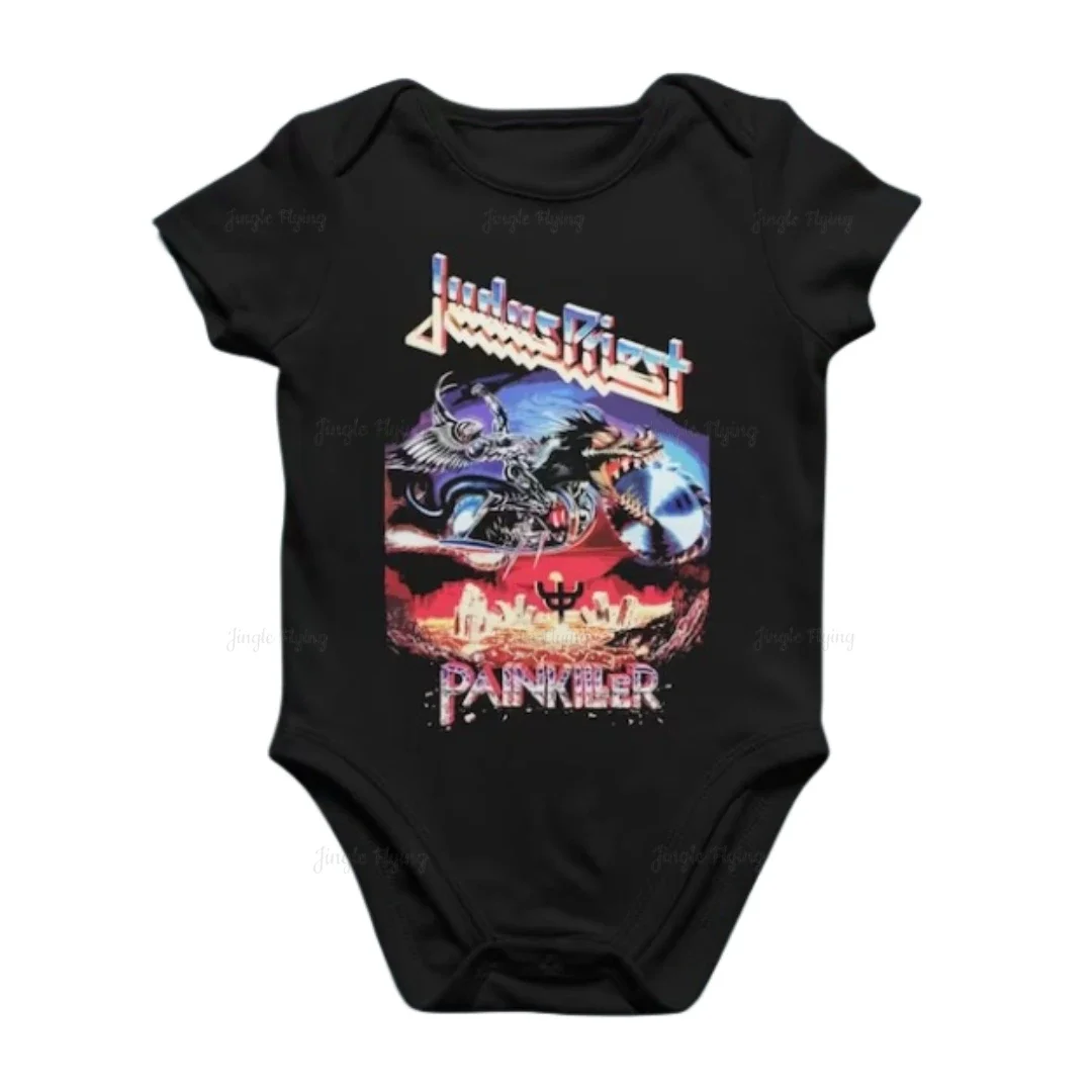 Baby Romper Baby Clothes With Antichrist Superstar With Painkiller Art Mischief Land Of Nod Metal Baby Onesie