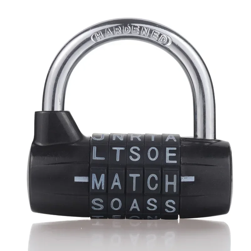 

5-digit English Alphabet Lock Password Lock Head Alphabet Password Lock Secret Room Props Mechanical Password Padlock Head