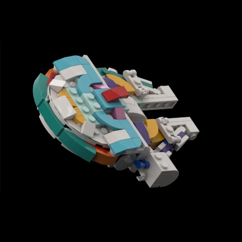 132개 MOC 레인보우 팔콘 크리에이터 3 1세대 모델 블록 건축 크리스마스 선물 조립 장난감 DIY 아이디어 교육용 브릭