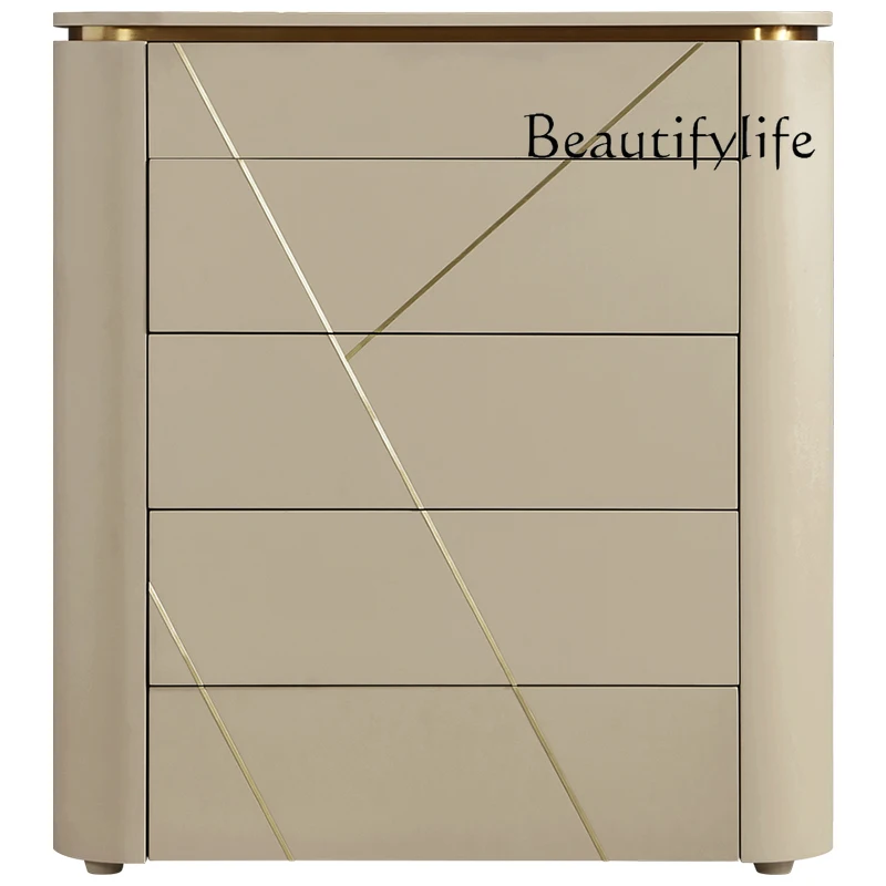 Italian-Style Light Luxury Home Entrance Cabinet Modern Minimalist Living Room Home Decorative Locker