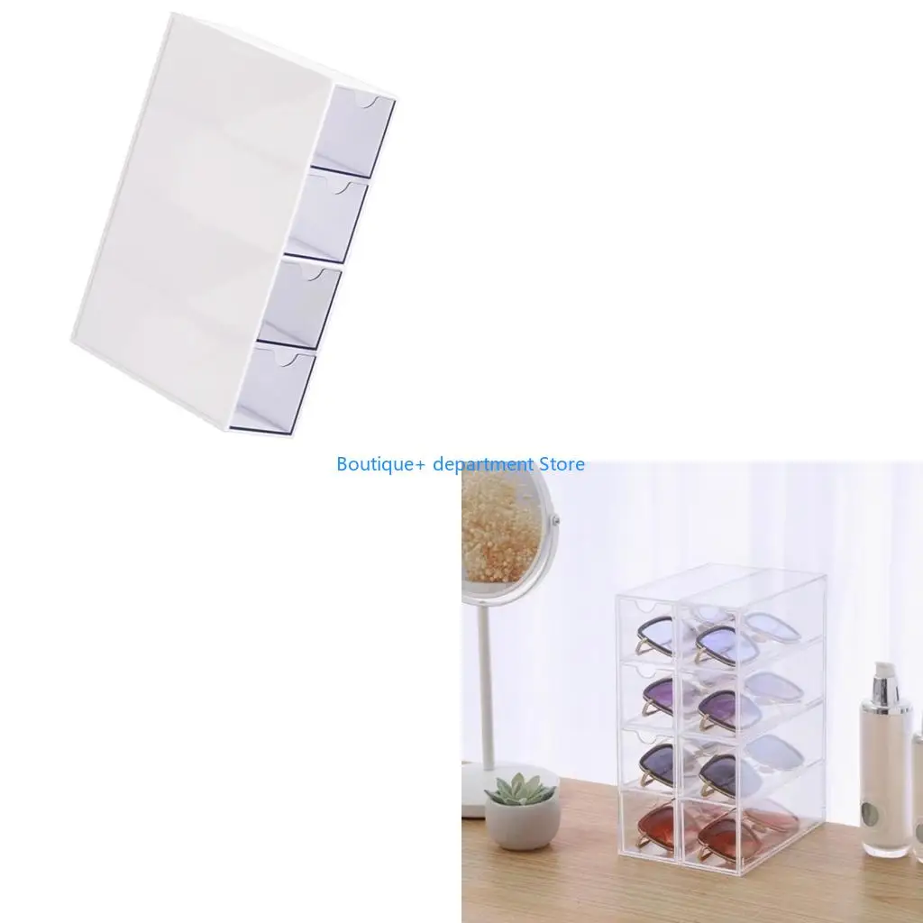 E1PD Sturdy Base Multiple Drawer Organizers Clear Acrylic For Home And Shop Use