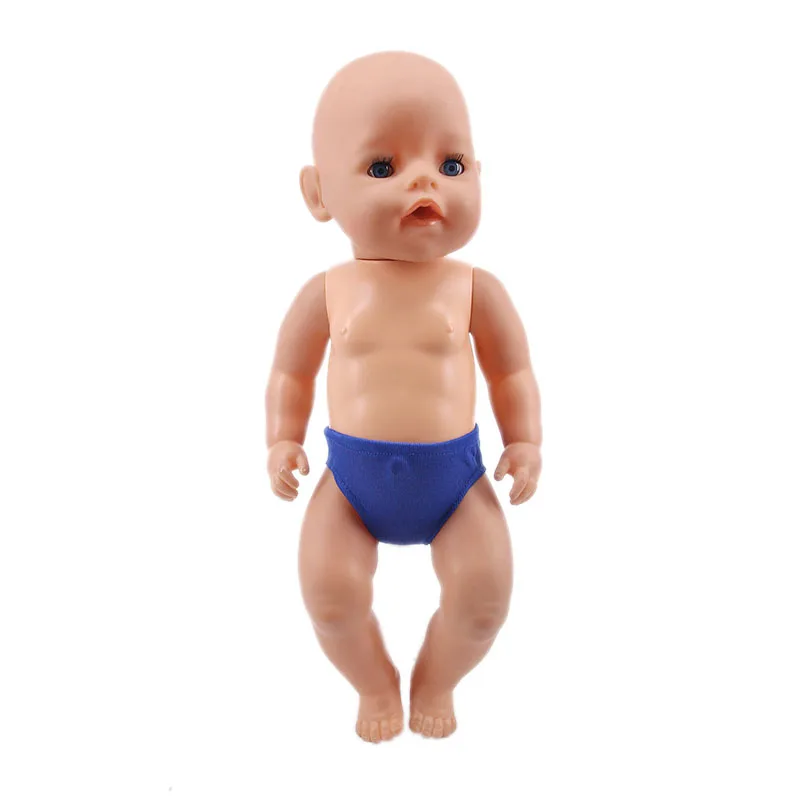 Doll Diapers Underwear 100%Cotton Panty Fit 18Inch American 43CM Reborn Baby Doll Clothes Accessories Nenuco Ropa Generation Toy