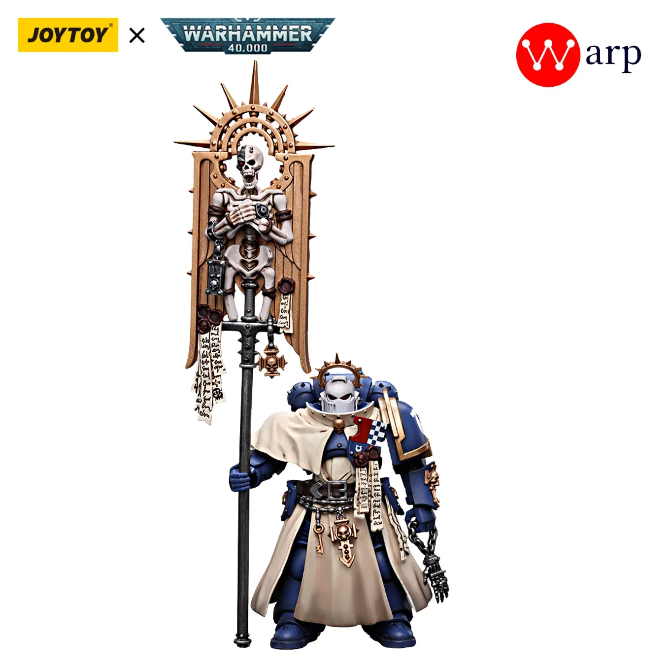 

[In-Stock] JOYTOY Warhammer 40k Primaris Space Marine Action Figures Ultramarines Bladeguard Ancient Veteran Military Model Gift