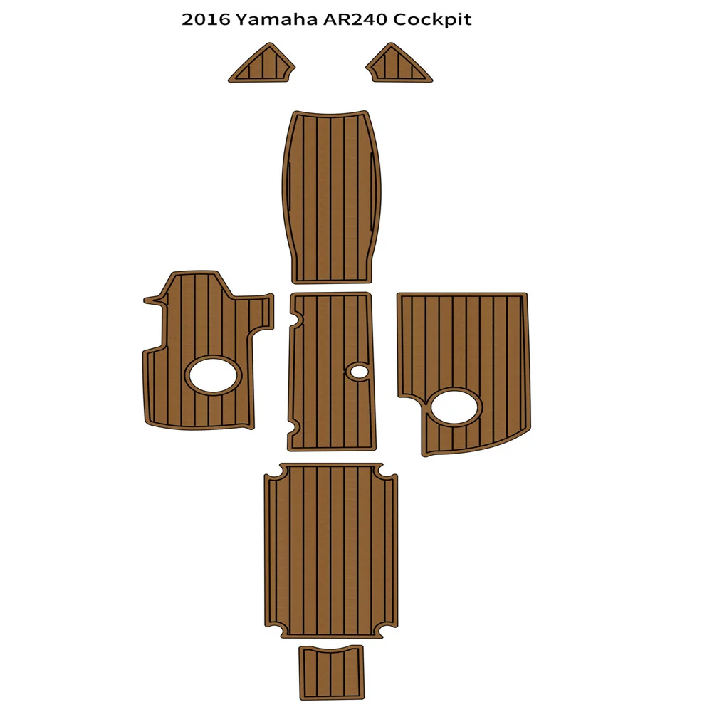 

2016 Ya-ma-ha AR240 коврик для кабины лодки EVA пенопластовый Тиковый напольный коврик Морской настил SeaDek маринемат Gatorstep стильный самоклеящийся