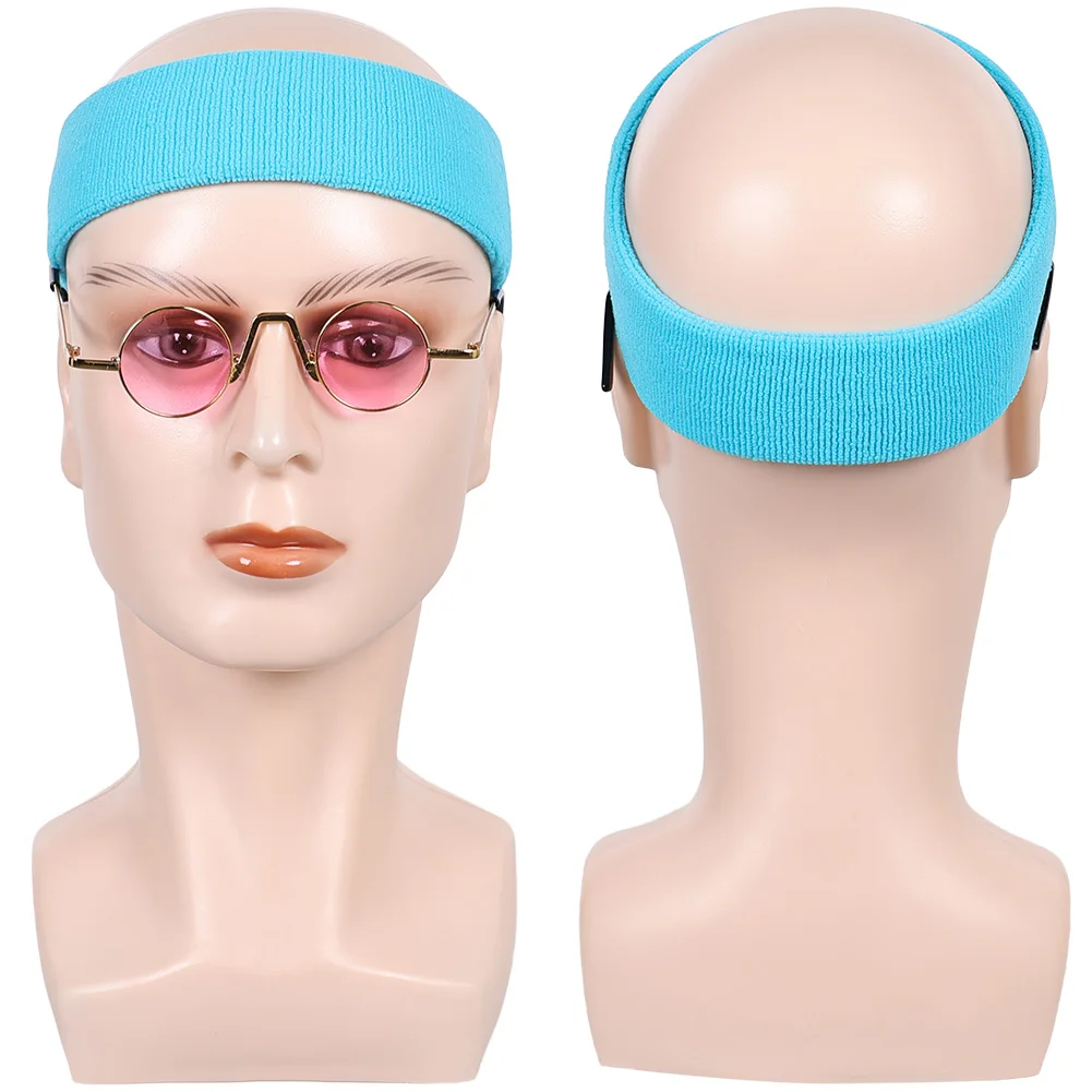 الكرتون فيلم سيئة الرجال السيد الأفعى تأثيري الوردي سترة علوية زي الأزرق أغطية الرأس النظارات الشمسية وتتسابق الرجال حفلة كرنفال الهالوين