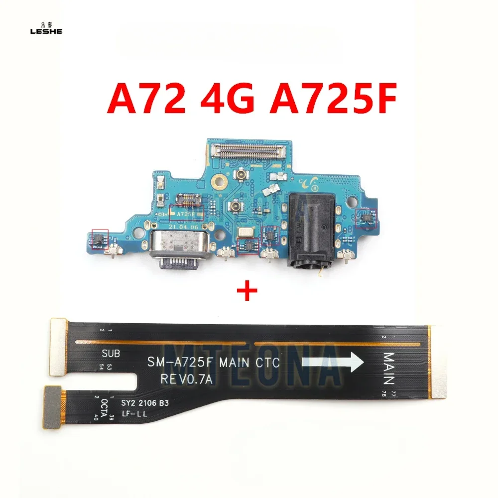 

USB Type-C 2.0 25W Micro Charger Charging Port Dock Connector Mainboard Main Board Flex Cable For Samsung Galaxy A72 A725 A725F