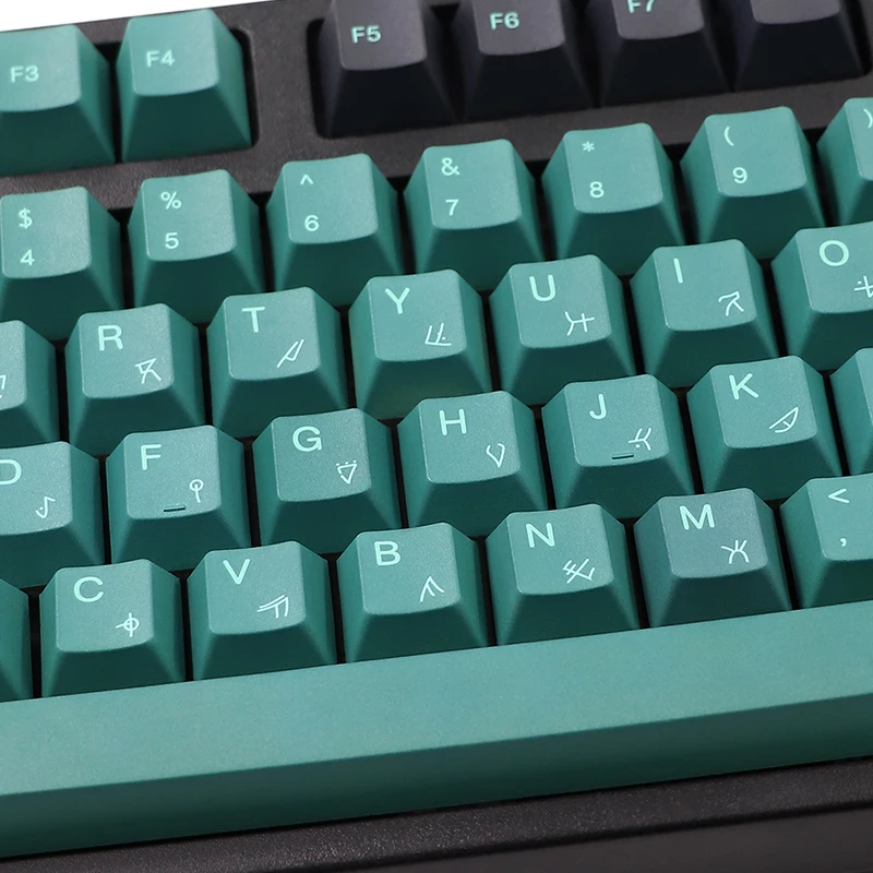 Abyss keycap PBT adattamento sublimatico originale a cinque lati 64 68 104