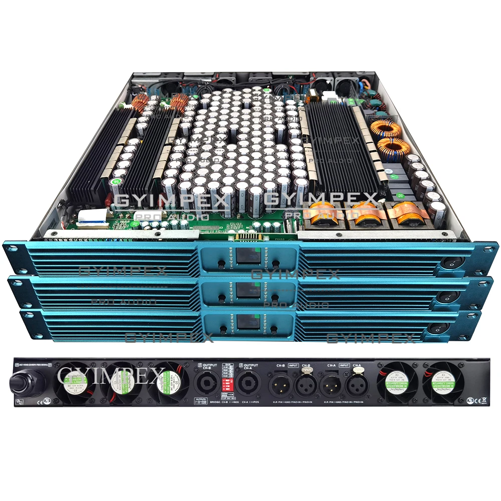 

8500w 2ohm 4200watts 8ohm 2-channel PRO Audio DJ Sound System High-performance digital power Amplifier PFC242