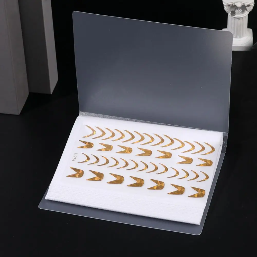 80 Slots Empty Nail Sticker Organizer Book Double-sided Use Large Capacity Nail Sticker Storage Box Storage Book Tool
