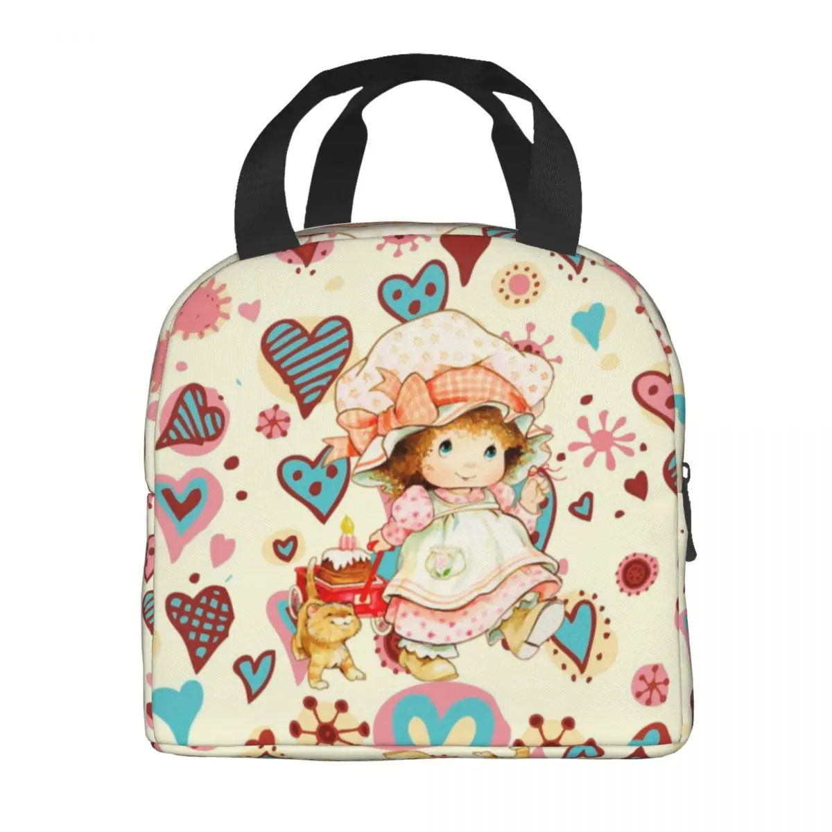 Custom Cartoon Animation Sarah Kay Insulated Lunch Tote Bag for Women Resuable Thermal Cooler Bento Box Outdoor Camping Travel