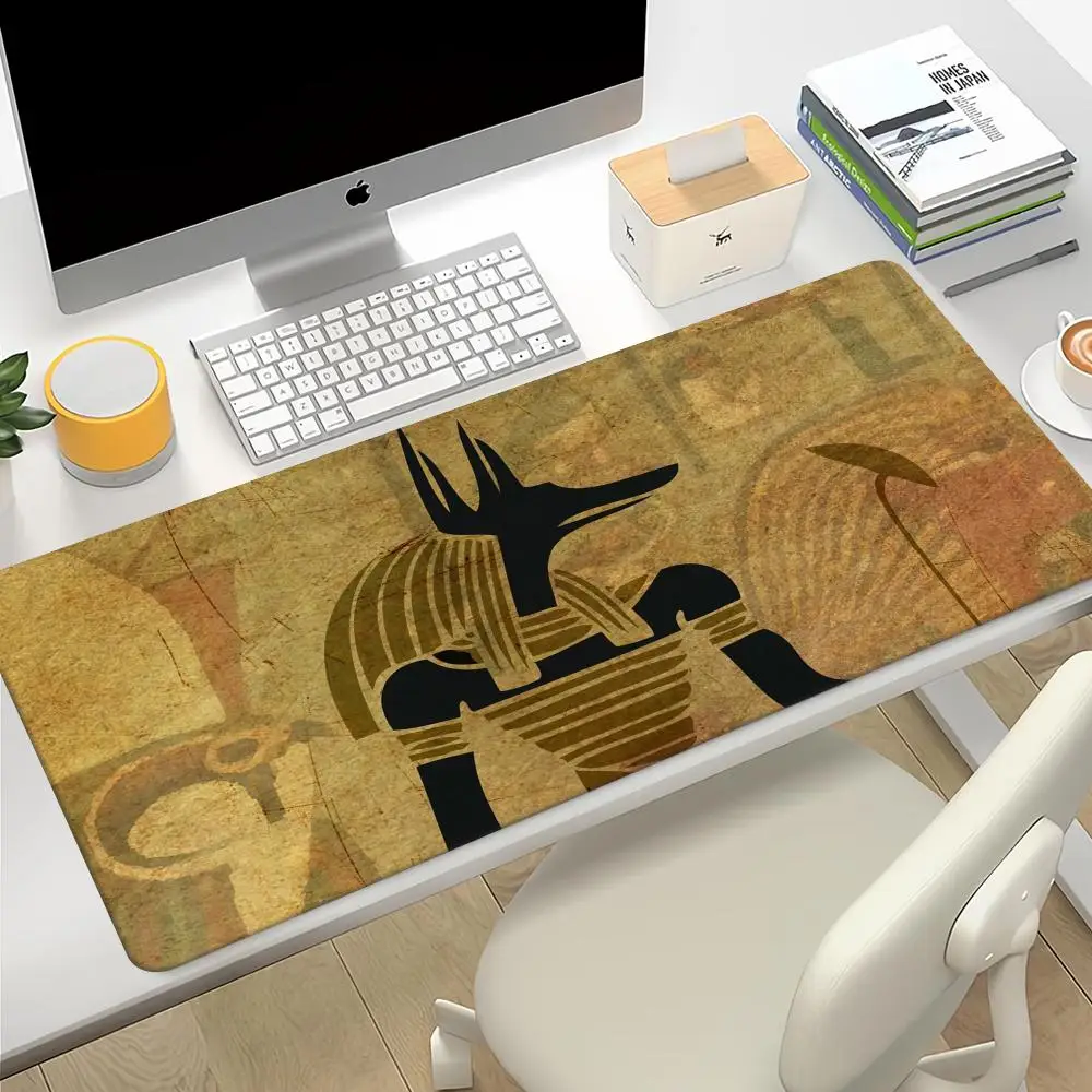 Xxl Mouse Pad 900 × 400 Mats Deskpad Ancient Egypt Egyptian Anime Desk Pc Gamer Accessories Extended Large Mat Computer Tables