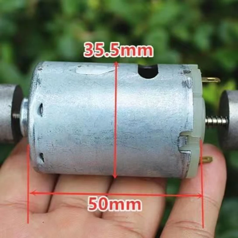 Mini RS-545 Vibrator Motor DC3V 12V 24V Strong Vibration Power Vibration Motor Dual Head Electric Motor Toy Hobby Massager Model